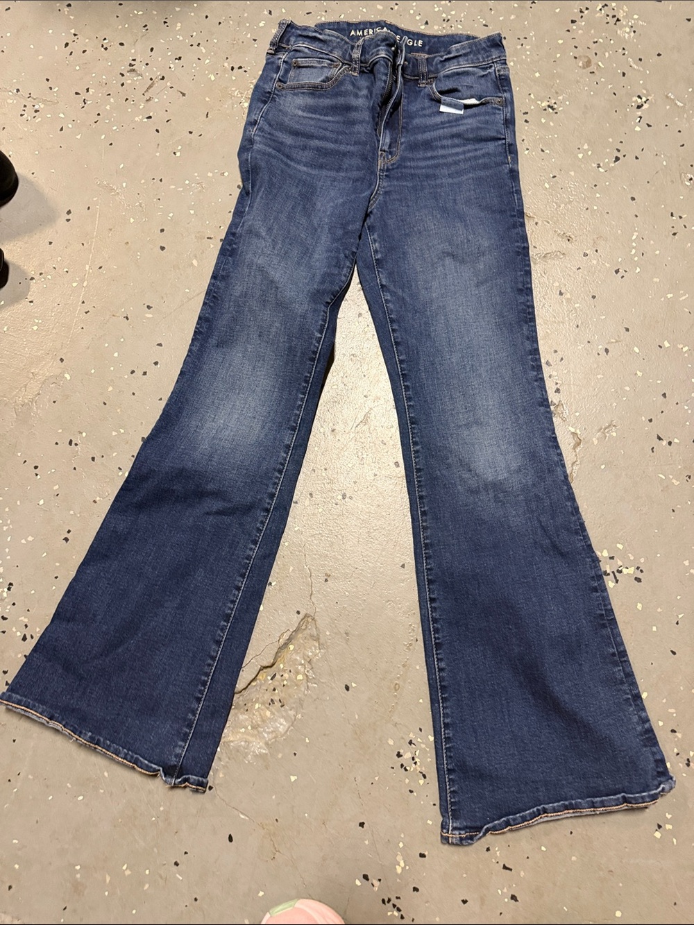 American Eagle Outfitters Women's Navy Flared Jeans